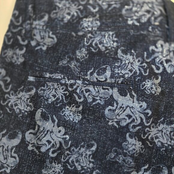 Sperry Water Shorts Size 30 – Octopus Print Swim Trunks – Navy Blue NWT - Picture 8 of 16